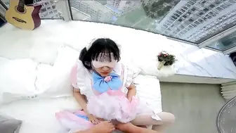 【极品萝莉】超幻3D视觉爆操双马尾洛丽塔女友喵喵，抓着双马尾疯狂输出，爆精内射，男友视角，高清1080P原版