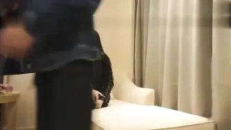 气质御姐换上空姐制服
