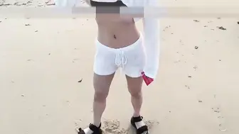 热带情侣：暑假自拍与可爱女友的私密约会
