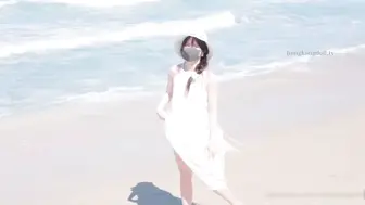 乡下海滩的一天