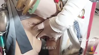 【王者荣耀】女主播生存技巧离恨烟COS嫩穴取悦老板  #绘梨樱 #口交  #骑乘 #淫语