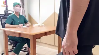 【医院捐精上】 大奶医生手淫取精